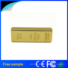 Lecteur Flash USB Golden Bar à vente chaude